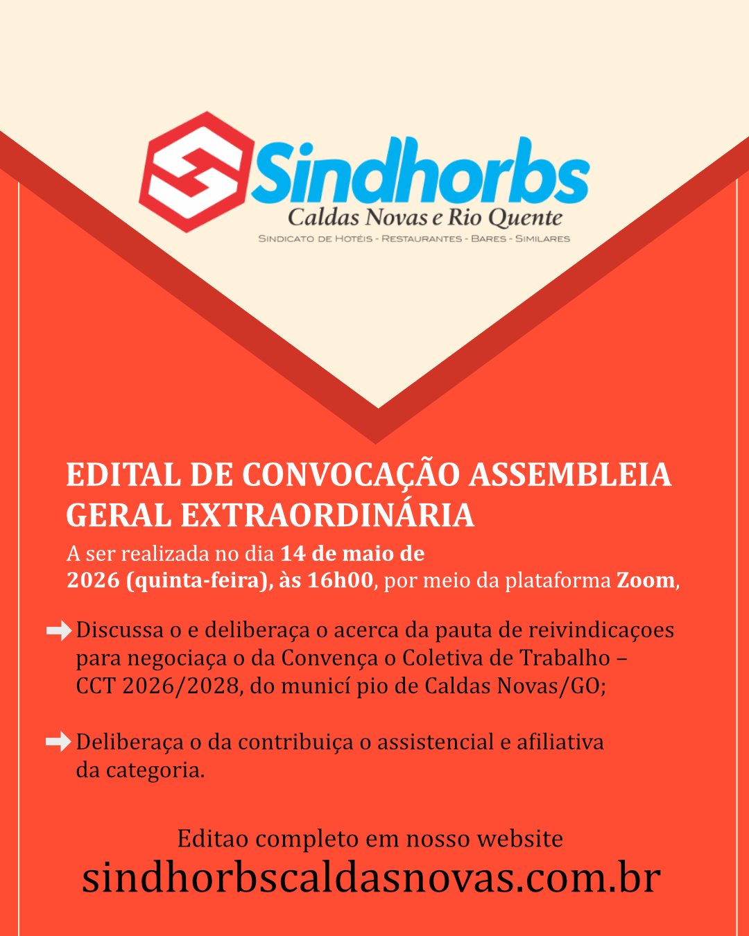 EDITAL DE CONVOCAÇÃO ASSEMBLEIA GERAL EXTRAORDINÁRIA